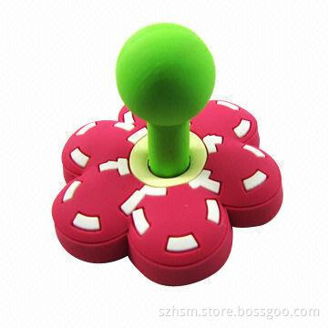 Decorative magnetic hooks, flower-shaped
